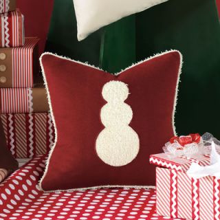 Eastern Accents Candy Cane Fluffy Snowman Decorative Pillow