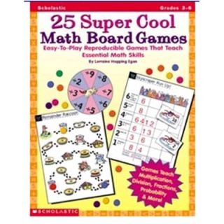 Scholastic 25 Super Cool Math Board Games