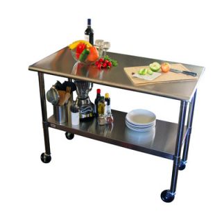 Trinity EcoStorage™ 48 Stainless Steel Table w/Wheels