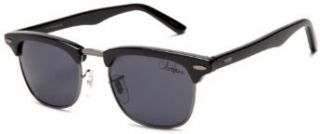 Cole Haan Men's 719 Clubmaster Sunglasses,Black Frame/Smoke Lens,one size Clothing