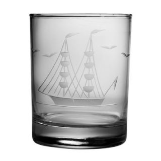 Susquehanna Glass DOR 14 oz. Hand Cut Clipper Ship Pattern (Set of 4)