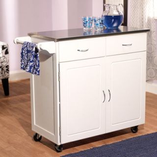 TMS Kitchen Cart with Stainless Steel Top