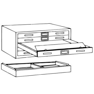 Files Five Drawer Flat File (Museum Quality)