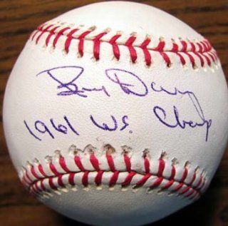 Bud Daley (1961 NY Yankees) Autographed/ Original Signed OML Baseball w/ Inscription "1961 WS Champs" Sports Collectibles