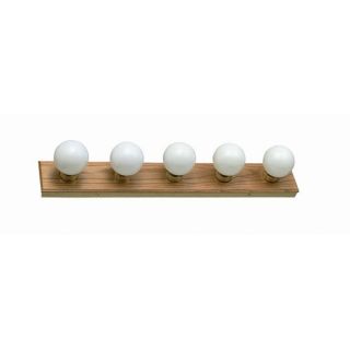 Bath bar Numbers of lights 5 Material Wood and formed steel UL