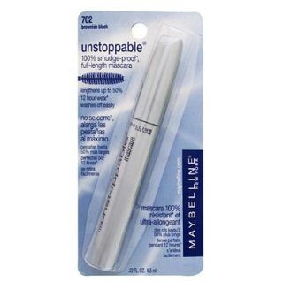 Maybelline Unstoppable 100% Smudge Proof Full Length Mascara 702 Brownish Black  Beauty