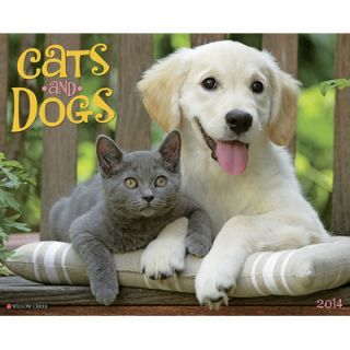 Willow Creek Press Cats and Dogs 2014 Wall Calendar