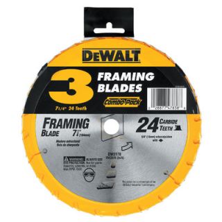 DeWalt 7.13 24 TPI Single Precision Framing Saw Blade (Set of 3)