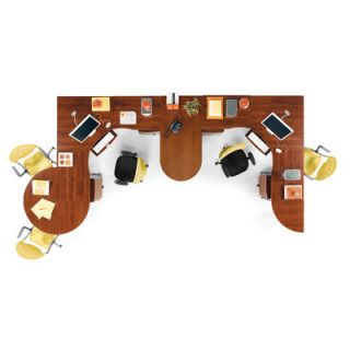 OFM Conference Table with L Shaped Workstation and Optional Chairs