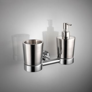 WS Bath Collections Napie Wall mount Tumbler and Soap Dispenser