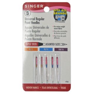 Singer Universal Ball Point Sewing Machine Needles (Pack of 5)