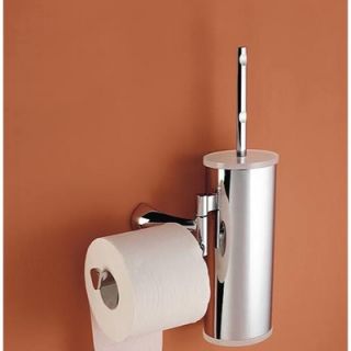 Toscanaluce by Nameeks Wall Mounted Toilet Brush Holder with Optional
