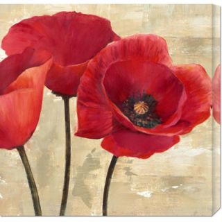 Global Gallery Red Poppies by Cynthia Ann Stretched Canvas Art