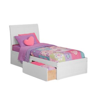 Atlantic Furniture Urban Lifestyle Portland Bed with 2 Bed Drawer Sets