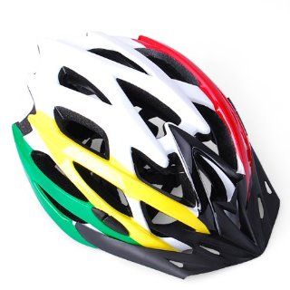 New Cycling Bicycle For Adult Mens Bike Adjust Safety White & Red & Black & Yellow Helmet With Visor Sports & Outdoors