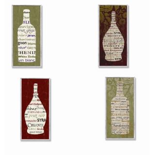 Stupell Industries Home Décor Typography Wine Bottle Wall Plaques
