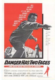 Danger Has Two Faces Movie Poster (11 x 17 Inches   28cm x 44cm) (1967) Style A  (Robert Lansing)(Dana Wynter)(Murray Hamilton)(Alexander Davion)(Helmuth Schneider)   Prints