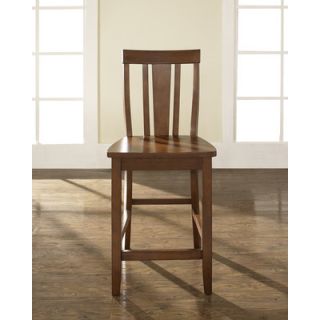 Crosley Shield Back 24 Barstool in Classic Cherry