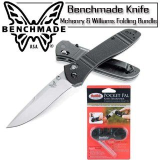Benchmade 707S Sequel Folding Axis Lock Knife With PP1 Pocket Pal Sharpener and Fenix E01 LED Flashlight Bundle Kitchen & Dining