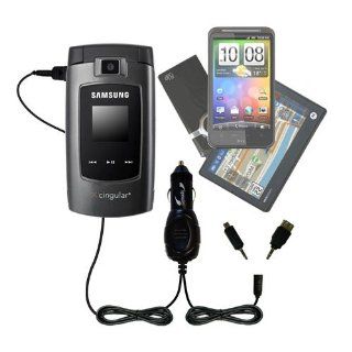 Double Port Micro Gomadic Car / Auto DC Charger suitable for the Samsung SGH A707   Charges up to 2 devices simultaneously with Gomadic TipExchange Technology Electronics