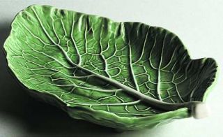 Bordallo Pinheiro Cabbage Green Relish, Fine China Dinnerware   Green Embossed C
