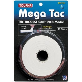 TOURNA MEGA TAC   10 Pack, White (MT 10XL W)