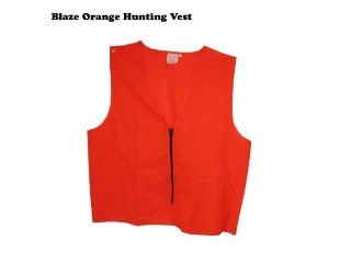 Blaze Orange Hunting Vest M/L  Camouflage Hunting Apparel  Sports & Outdoors