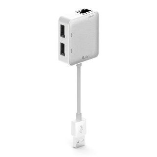 iLuv USB Ethernet Adapter with USB Hub (iCB708WHT) Computers & Accessories