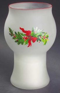 Pfaltzgraff Christmas Heritage Glass Pillar Float Candleholder, Fine China Dinne