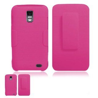Samsung Galaxy S II I727 Pink Hardcore Case Holster Cell Phones & Accessories