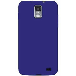 Amzer Silicone Skin Jelly Cover Case for Samsung Galaxy S II Skyrocket SGH I727   Retail Packaging   Blue Cell Phones & Accessories
