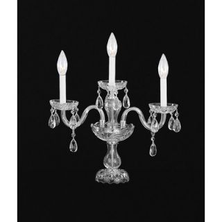 Crystorama Traditional Crystal 3 Light Bath Vanity Light