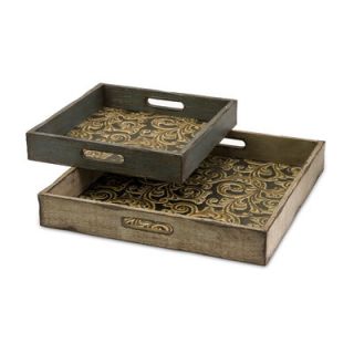 IMAX Corinne Square Serving Tray (Set of 2)