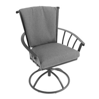Vinings Swivel Dining Arm Chair with Cushion
