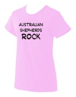 Australian Shepherds Rock Ladies T Shirt (Various Colors Avail) Clothing