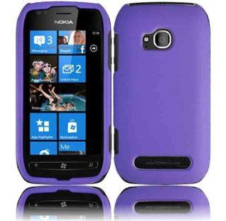 Nokia Lumia 710 Phone Case Accessory Sensational Purple Hard Snap On Cover with Free Gift Aplus Pouch Cell Phones & Accessories