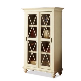 Coventry Two Tone Sliding Door Bookcase in Weathered Driftwood and