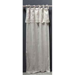 Pom Pom At Home Classica Tie Top Linen Voile Curtain Single Panel