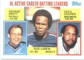 1984 Topps # 710 Carew/Cooper/Brett at 's Sports Collectibles Store