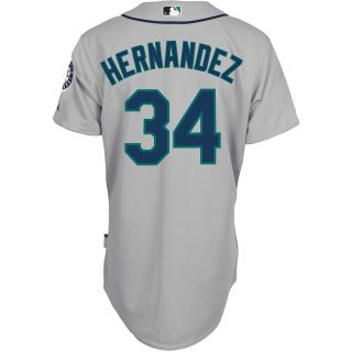 Majestic Athletic Seattle Mariners Felix Hernandez Authentic Road Cool Base