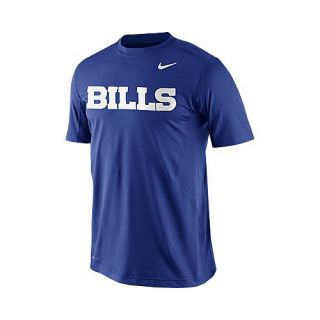 NIKE Mens Buffalo Bills Dri FIT Hypercool Speed Short Sleeve T Shirt   Size