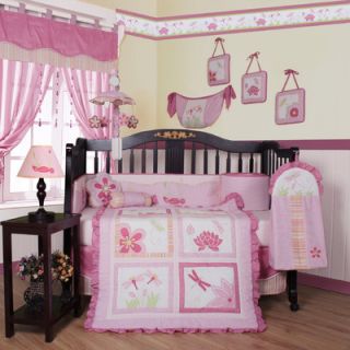 Geenny Boutique Girl Dragonfly 13 Piece Crib Bedding Set
