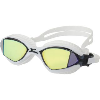 SPEEDO MDR 2.4 Mirrored Goggles, White/black