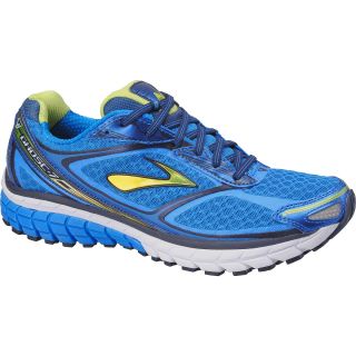 BROOKS Mens Ghost 7 Running Shoes   Size 14, Blue/lime