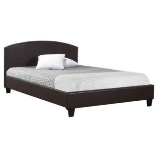 Hazelwood Home Faux Leather Panel Bed