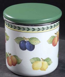 Villeroy & Boch French Garden Fleurence Small Metal Canister with Wood Lid, Fine