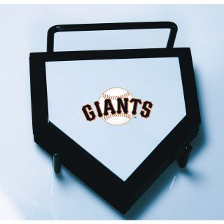 Schutt San Francisco Giants Home Plate Coaster 4 Piece Set Features Team Logo