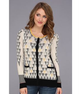 NIC+ZOE Ombred Angles Cardy Womens Sweater (Multi)