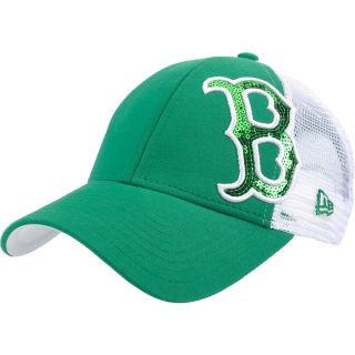 NEW ERA Womens Boston Red Sox St. Patricks Day Sequin Shimmer 9FORTY