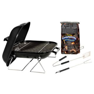 Akerue 14 Tabletop Charcoal Grill with Charcoal and Tool Set